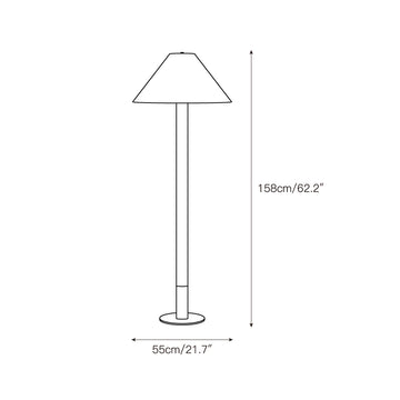 Sterling Travertine Floor Lamp – detail 3 — Dimension drawings 1