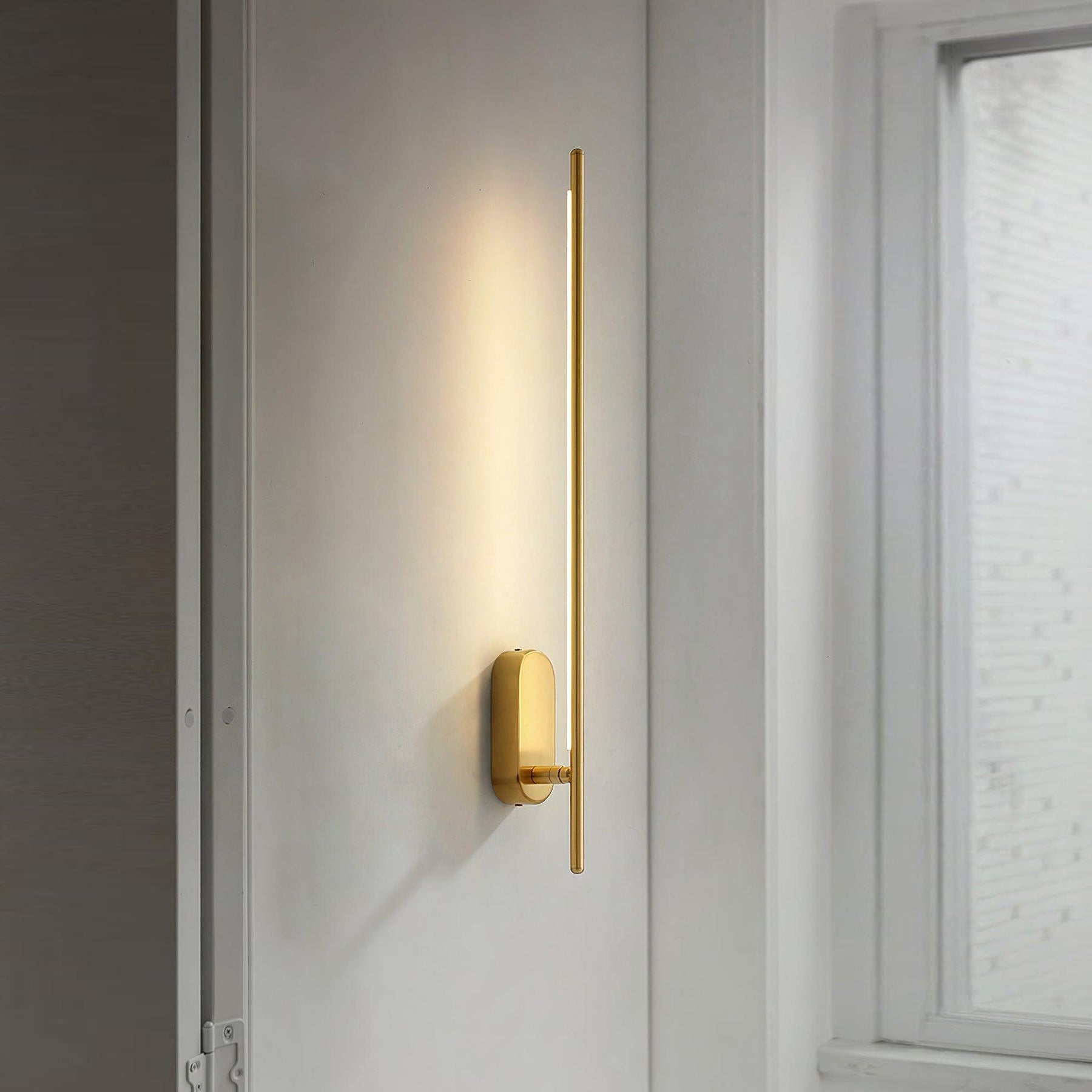 Stick Shaped Metal Sconce