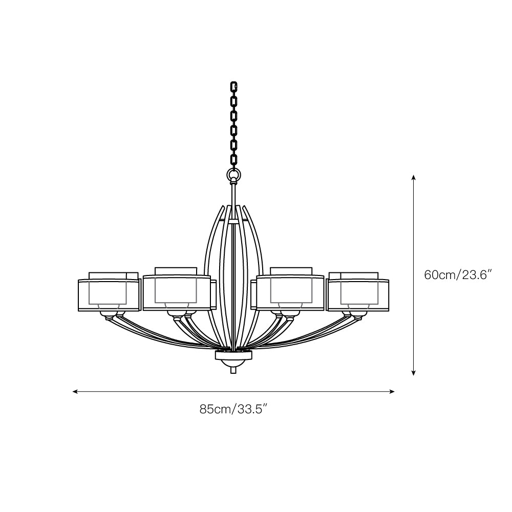 Stiffel Avira Chandelier