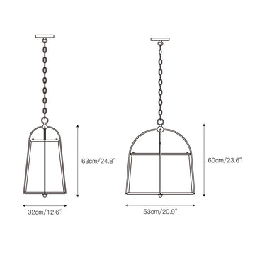 Callaway Pendant Lamp – detail 3 — Dimension drawings 1