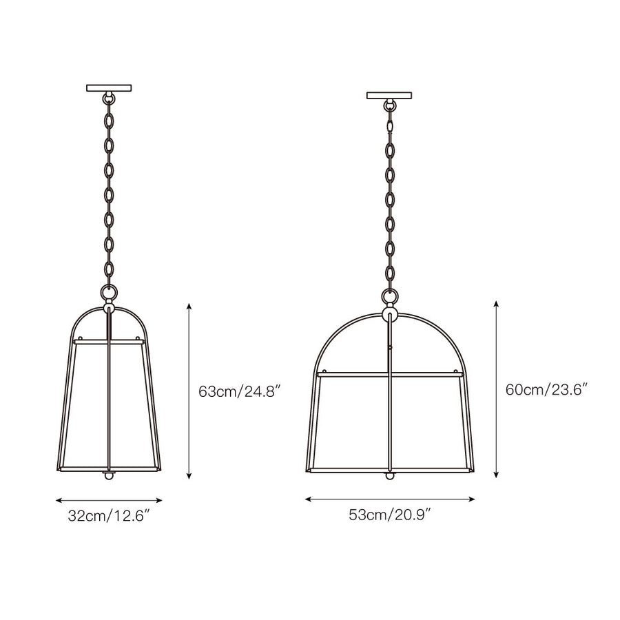 Callaway Pendant Lamp – detail 3 — Dimension drawings 1