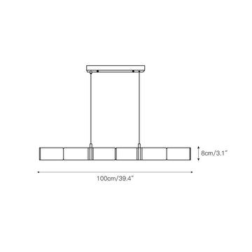 Stream Alabaster Pendant Light – detail 3 — Dimension drawings 1