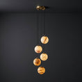 Load image into Gallery viewer, Sultana Alabaster Cluster Chandelier
