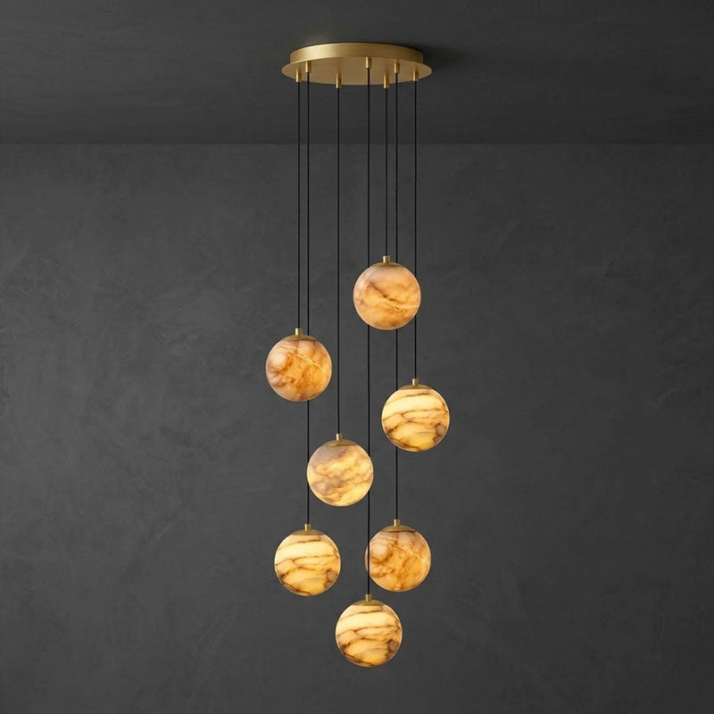 Sultana Alabaster Cluster Chandelier