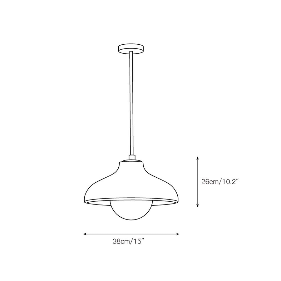 Surfside Pendant Lamp – detail 3 — Dimension drawings 1