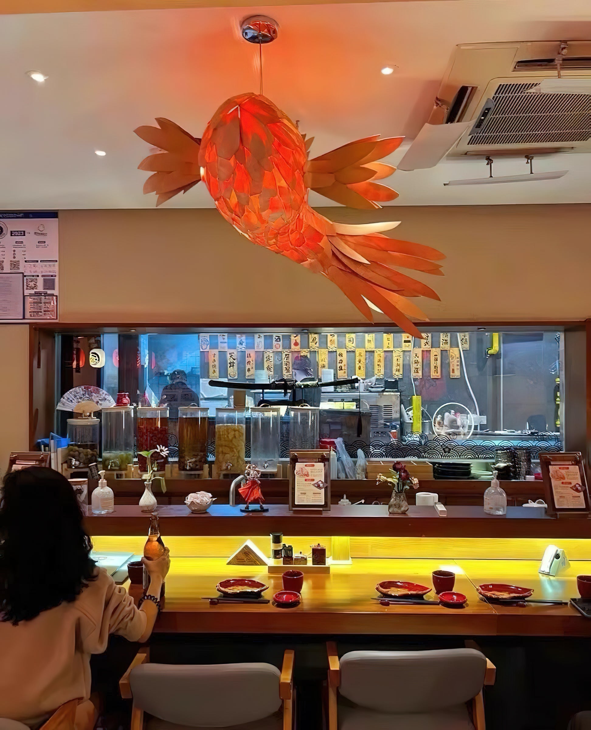 Swirl Koi Chandelier