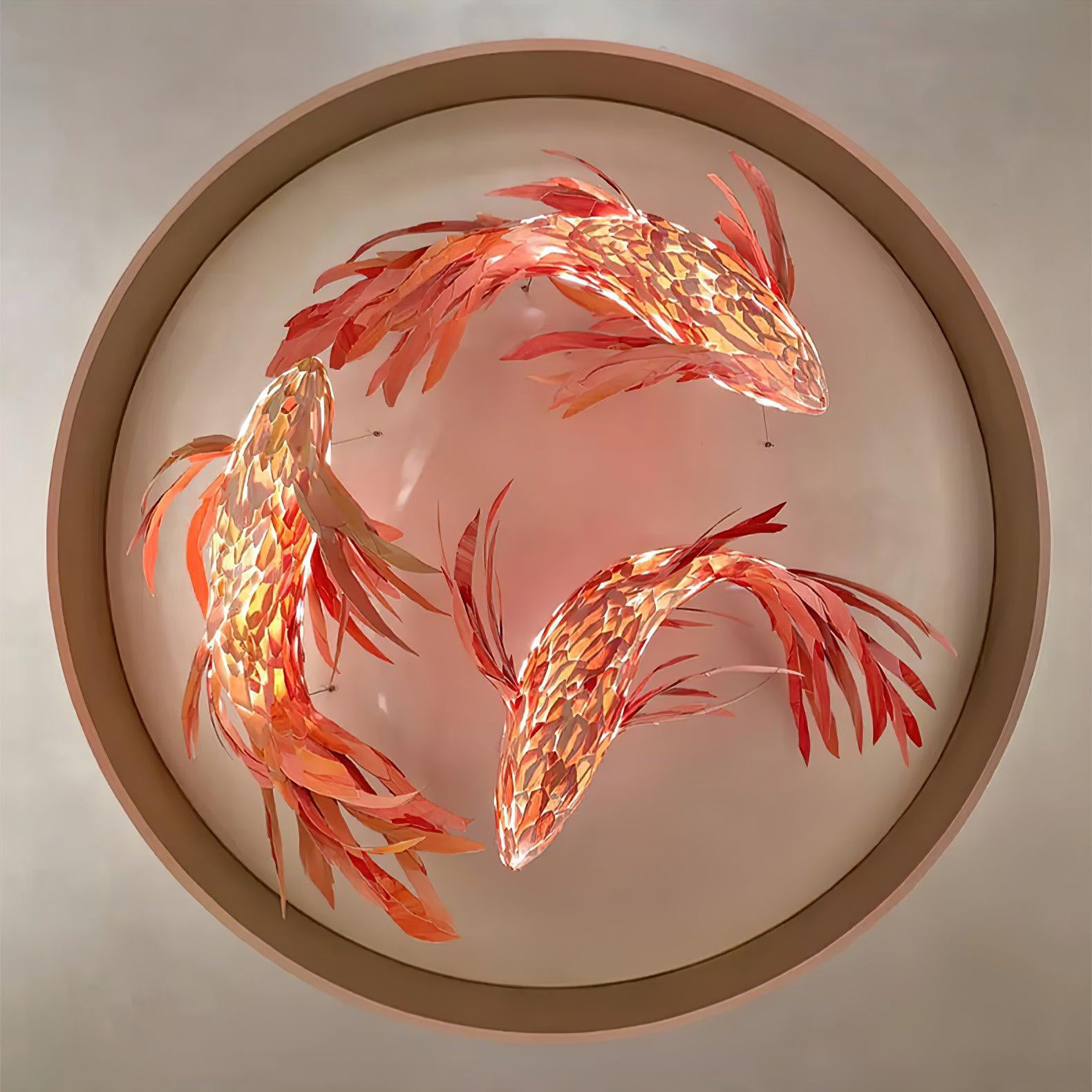 Lustre Koi tourbillonnant