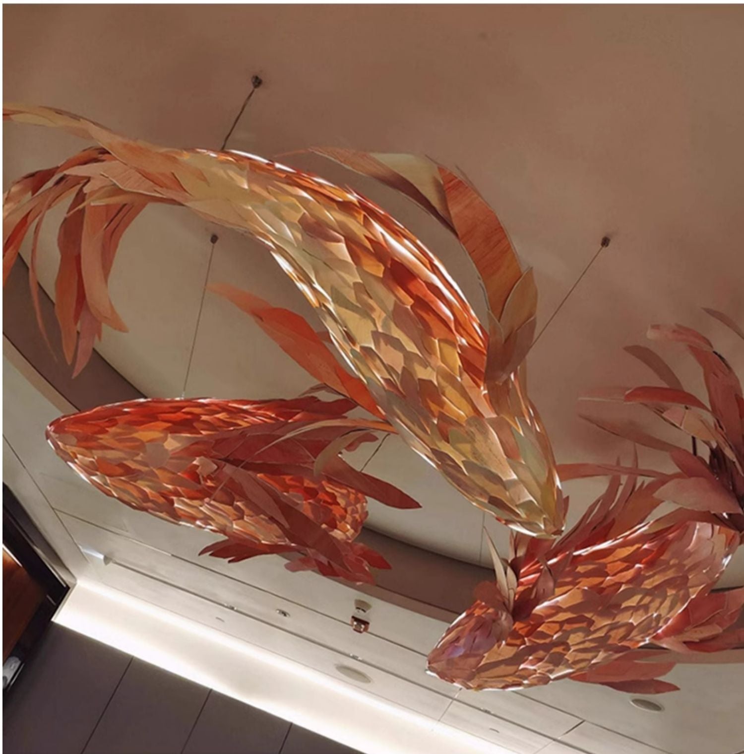 Swirl Koi Chandelier