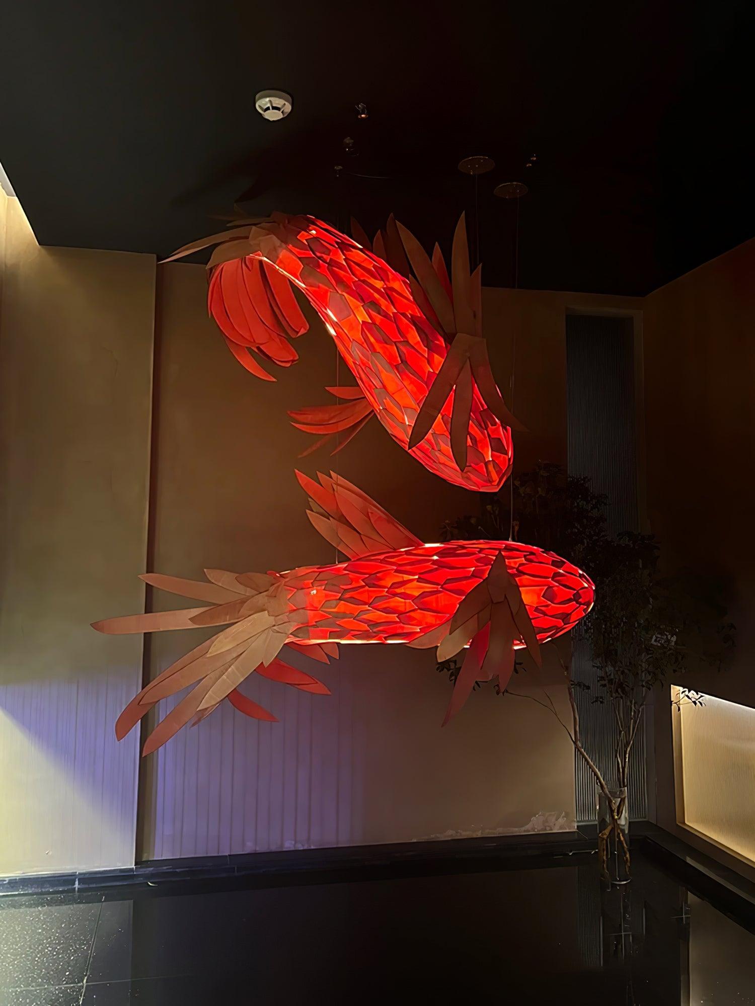 Swirl Koi Chandelier