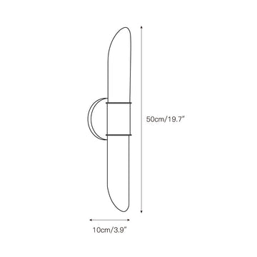 Tabitha Alabaster Wall Lamp – detail 3 — Dimension drawings 1