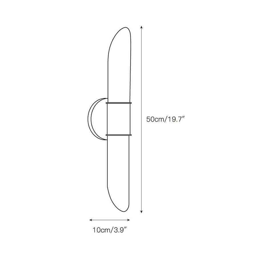 Tabitha Alabaster Wall Lamp – detail 3 — Dimension drawings 1