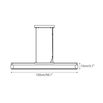 Tamar Wand Pendant Lamp – detail 4 — Dimension drawings 2