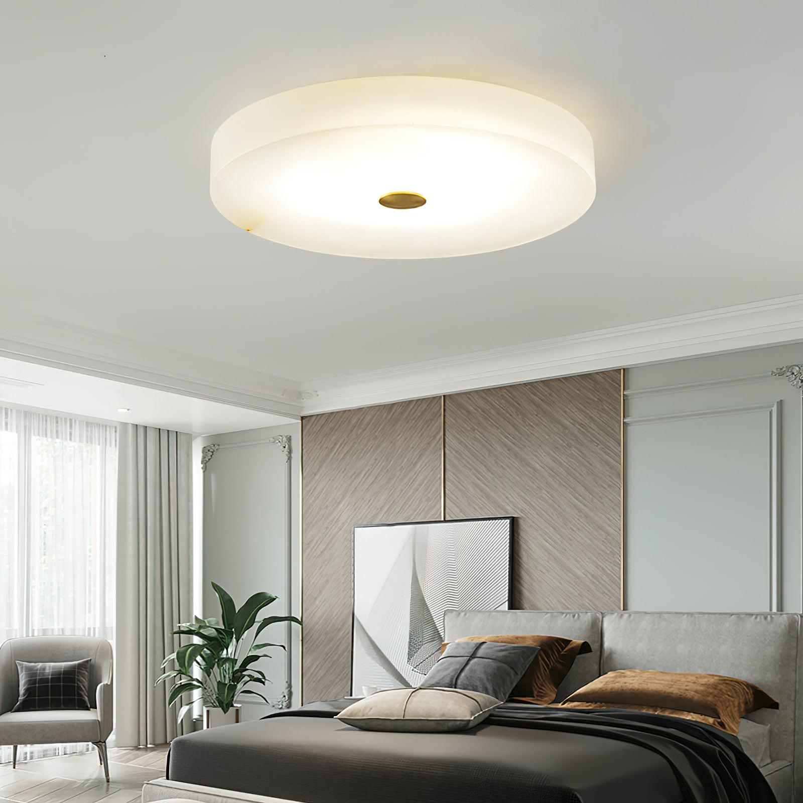 Tamoor Alabaster Ceiling Light