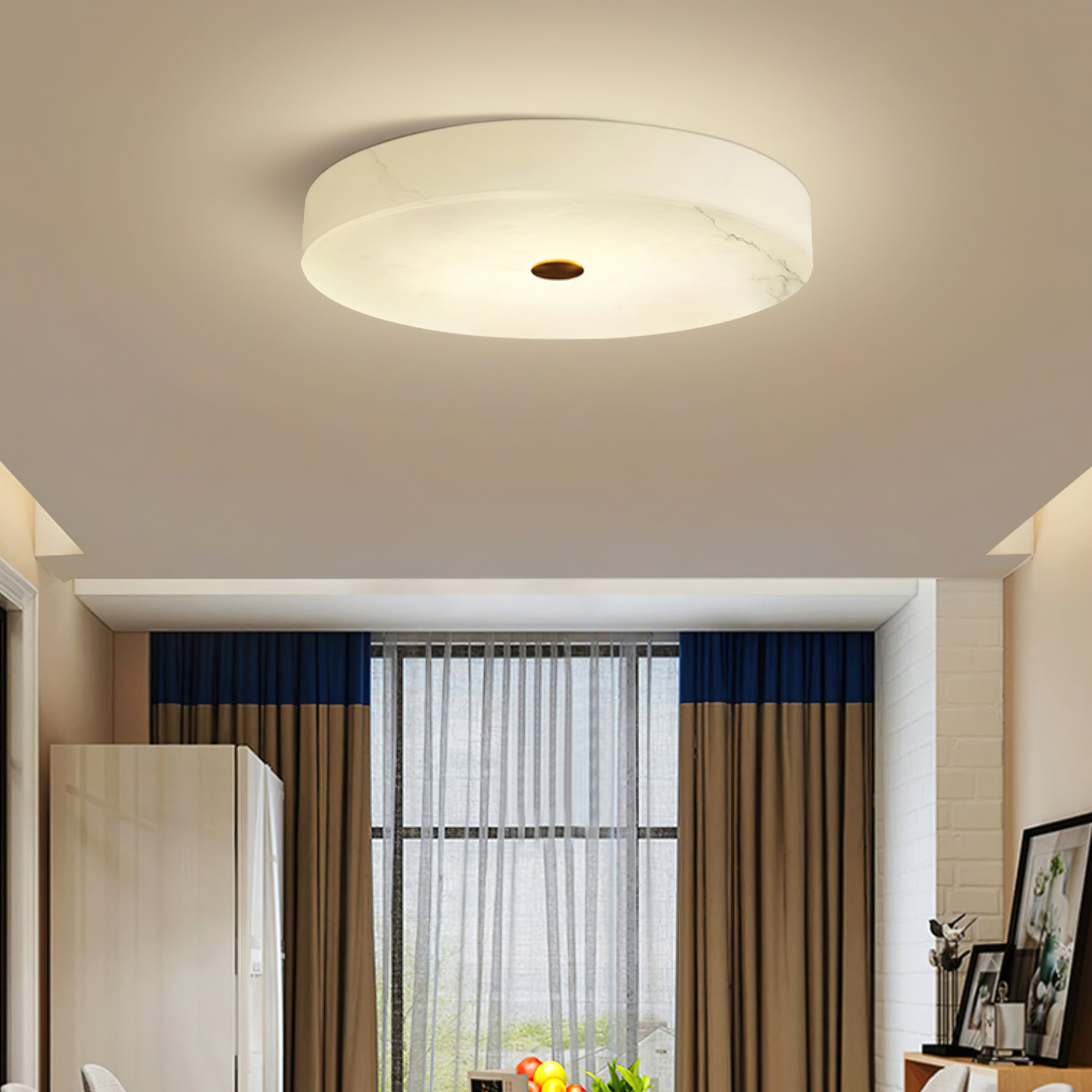 Tamoor Alabaster Ceiling Light