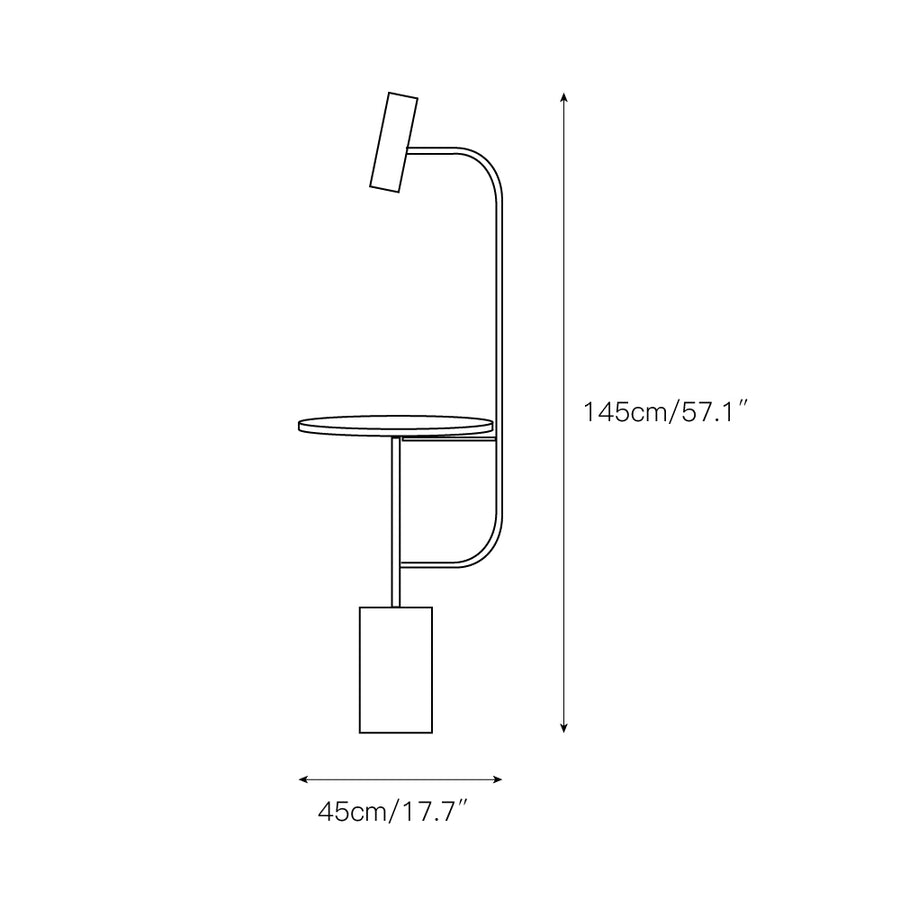 Tatum Floor Lamp – detail 3 — Dimension drawings 1