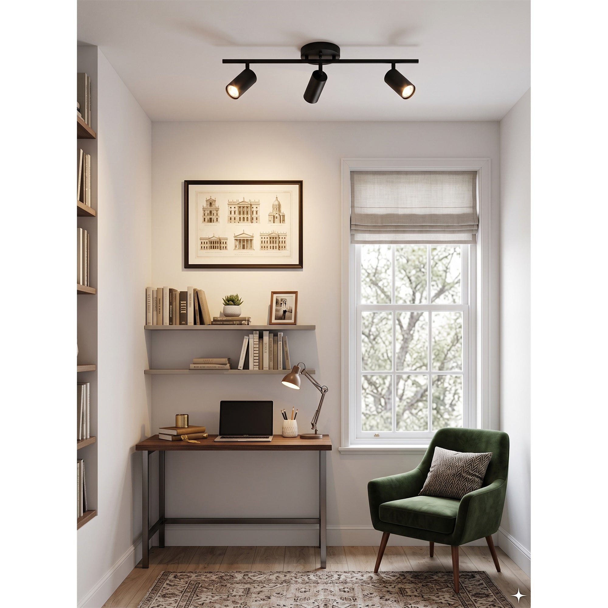 Taylor Adjustable Head Wall/Ceiling Lamp