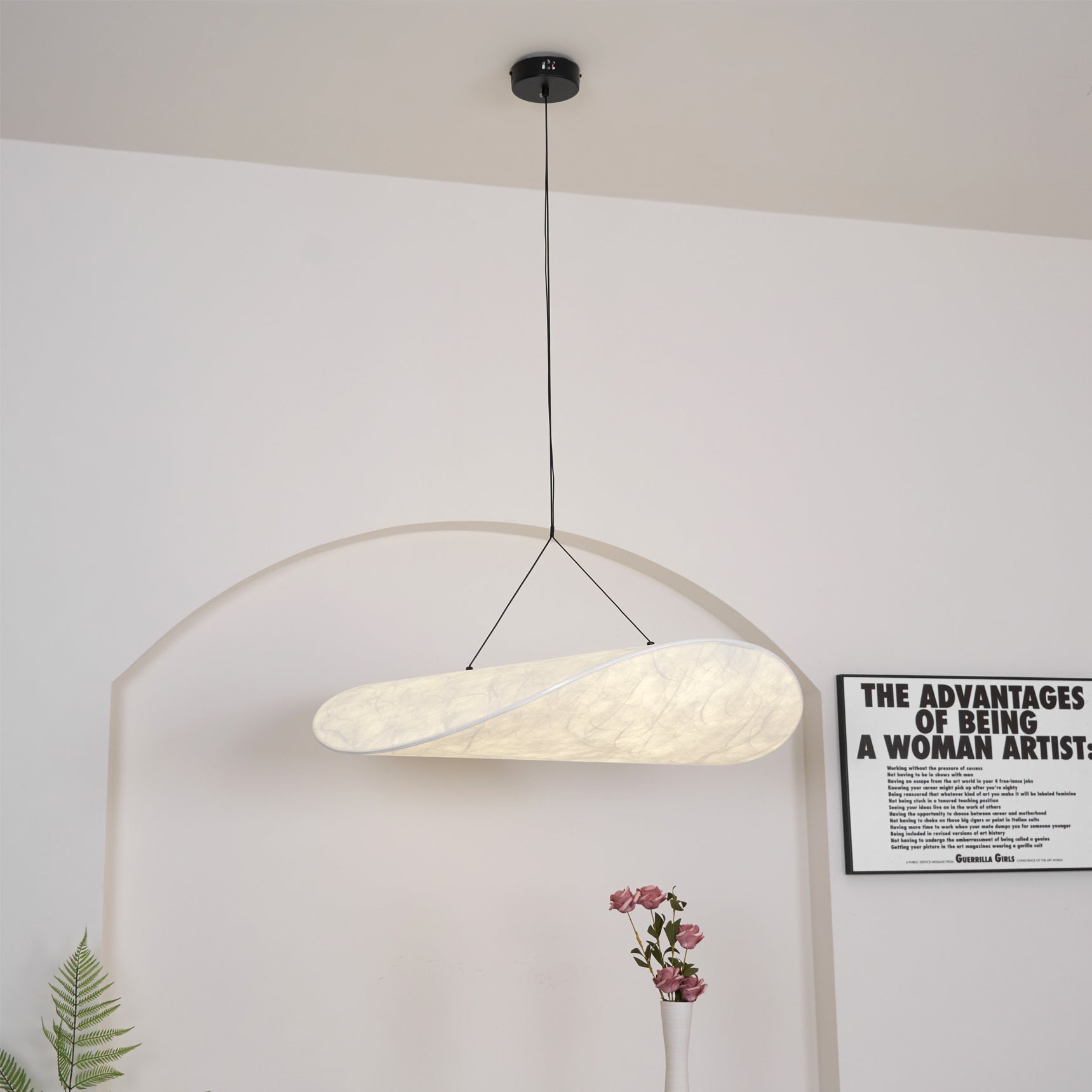 Tense Tyvek Pendant Lamp