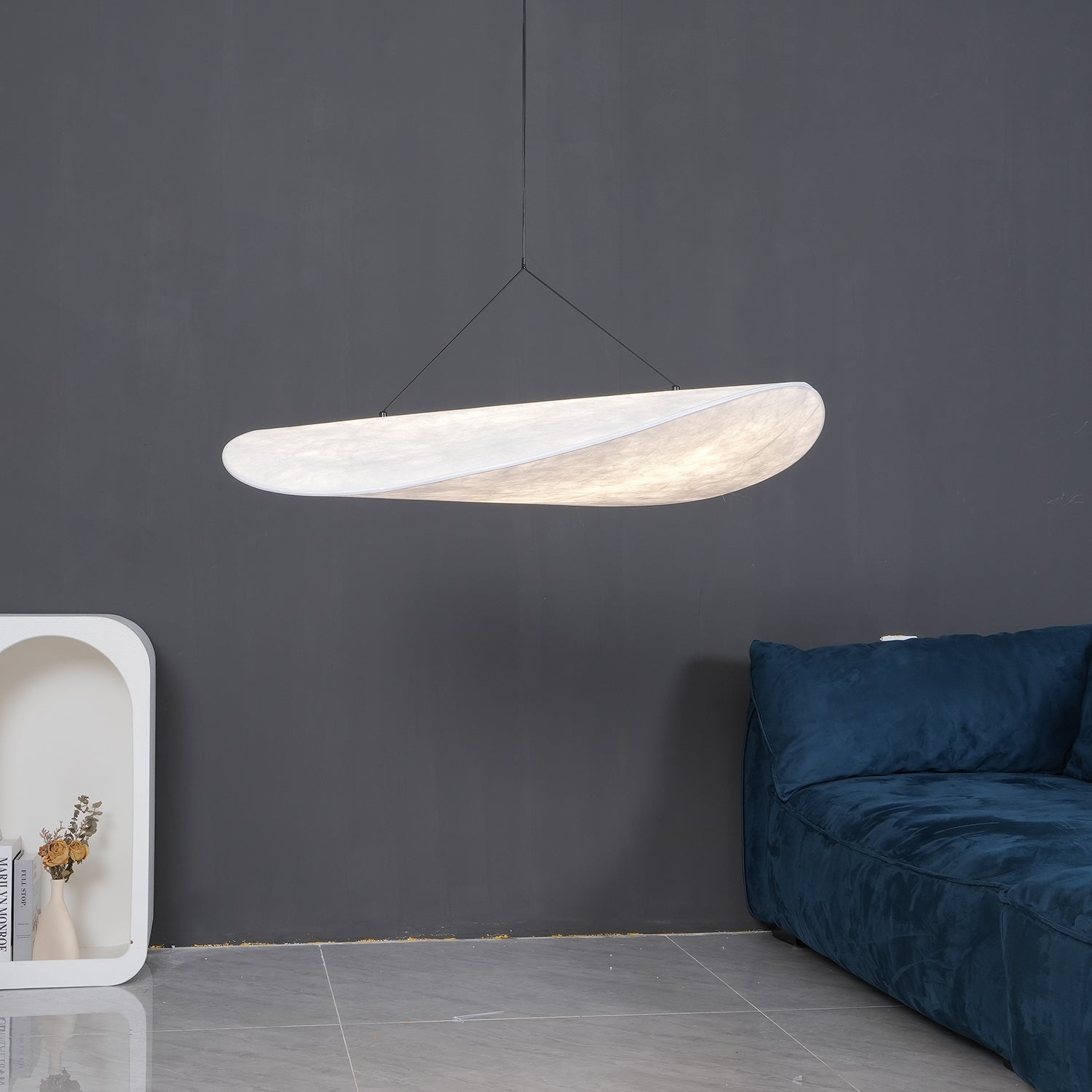 Lampe à suspension tendue Tyvek 