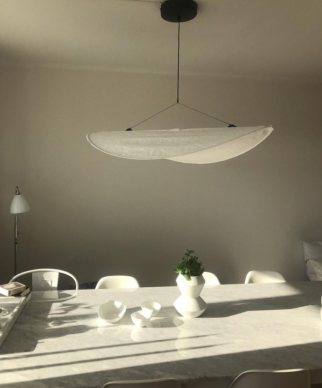 Lampe à suspension tendue Tyvek 