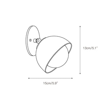 Terra Surface Wall Lamp – detail 3 — Dimension drawings 1