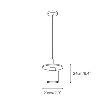 Terrazzo Pendant Lamp – detail 4 — Dimension drawings 2