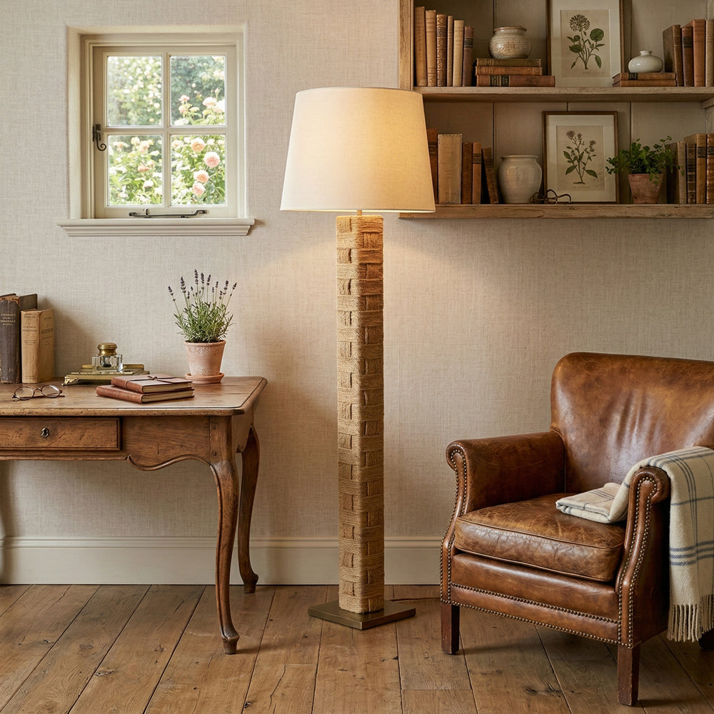 Textile Block Floor Lamp