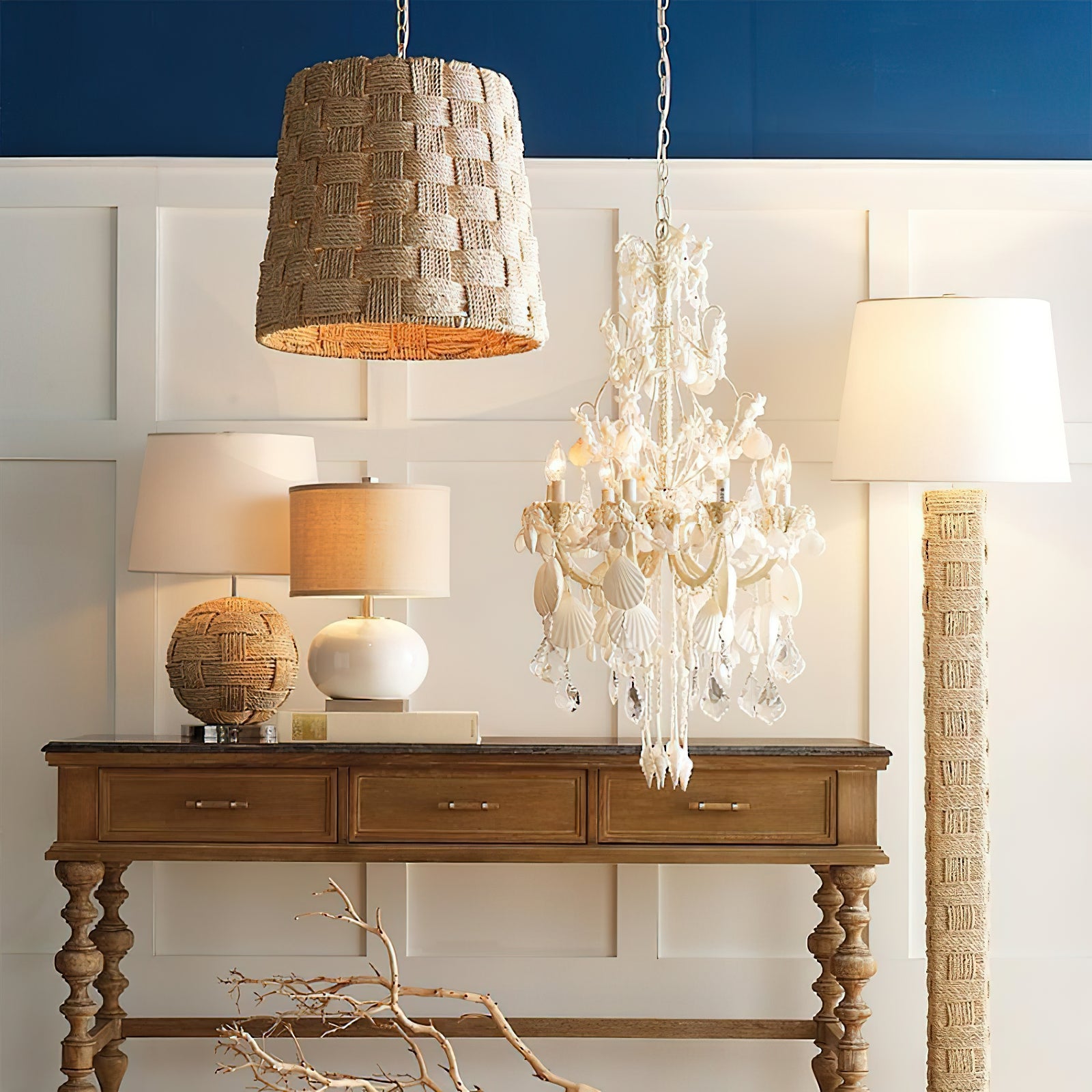 Textile Block Floor Lamp