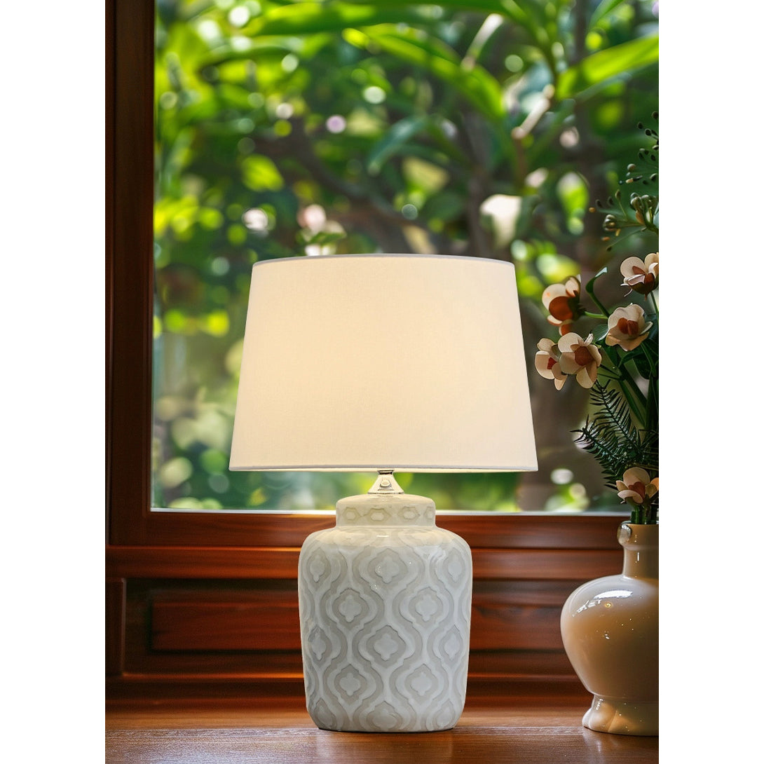 Textured Jar Table Lamp