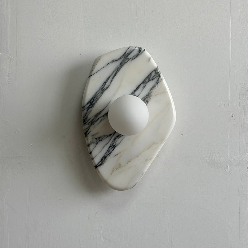 Textured Marble Wall Lamp
