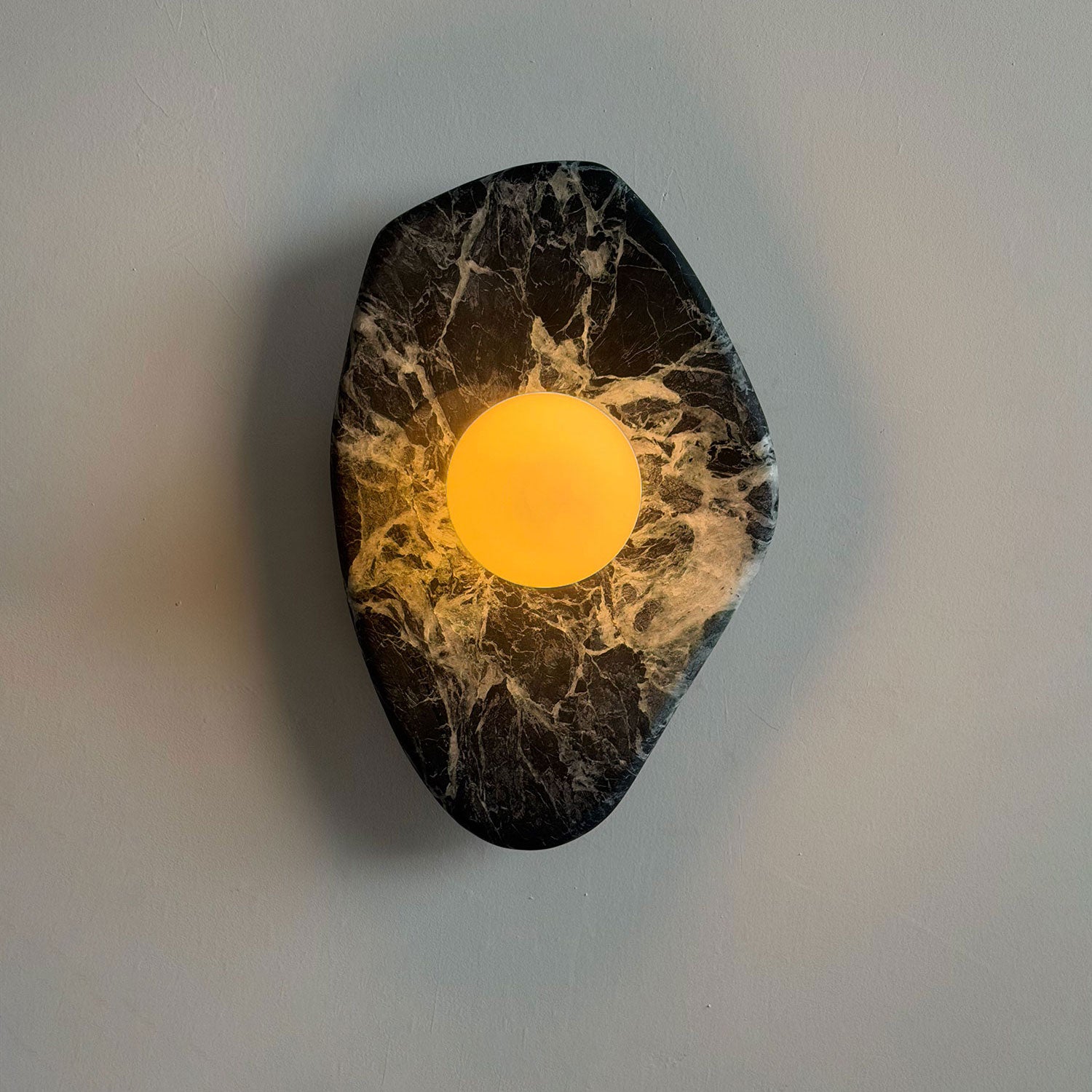 Textured Marble Wall Lamp