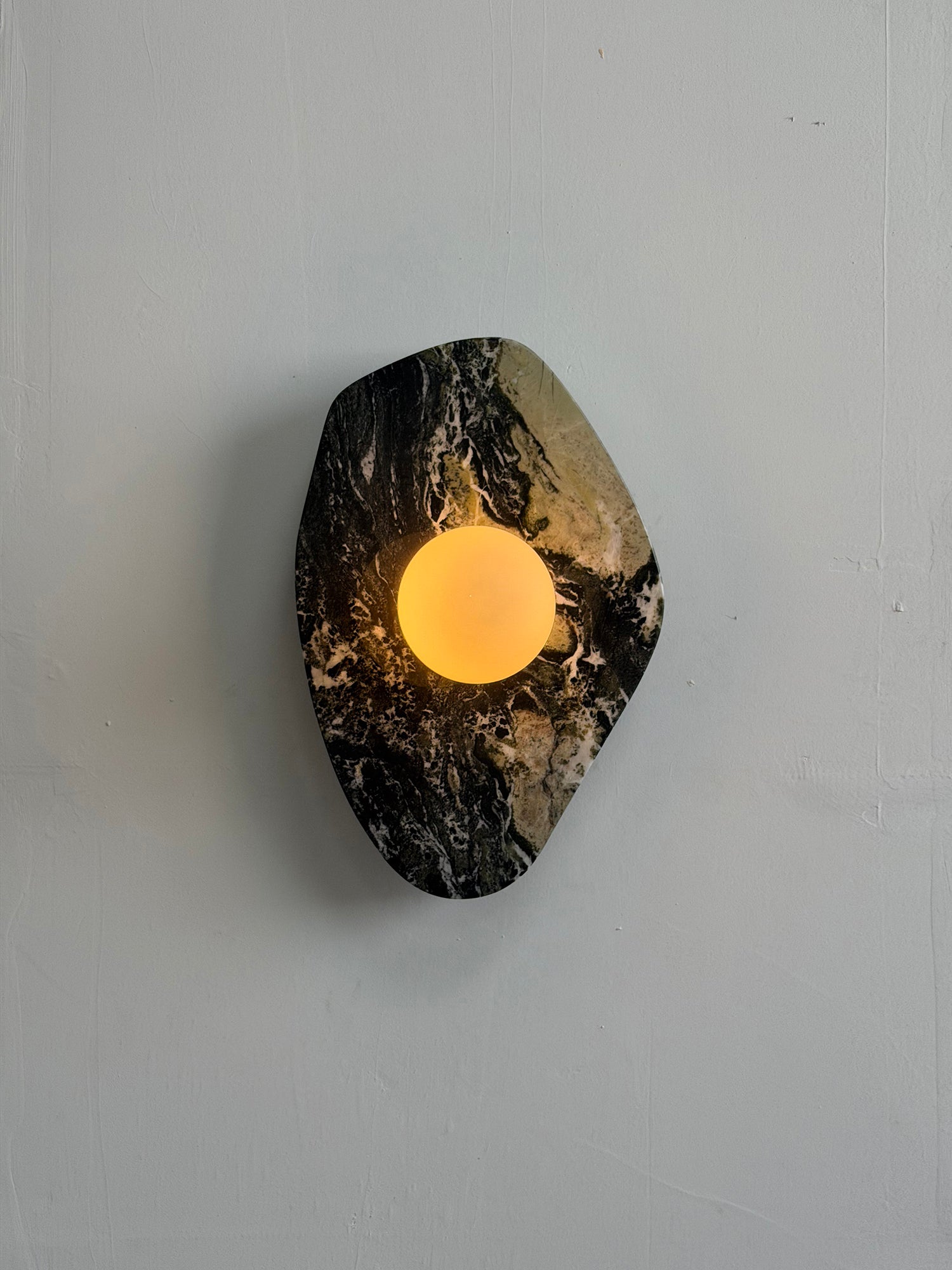 Textured Marble Wall Lamp