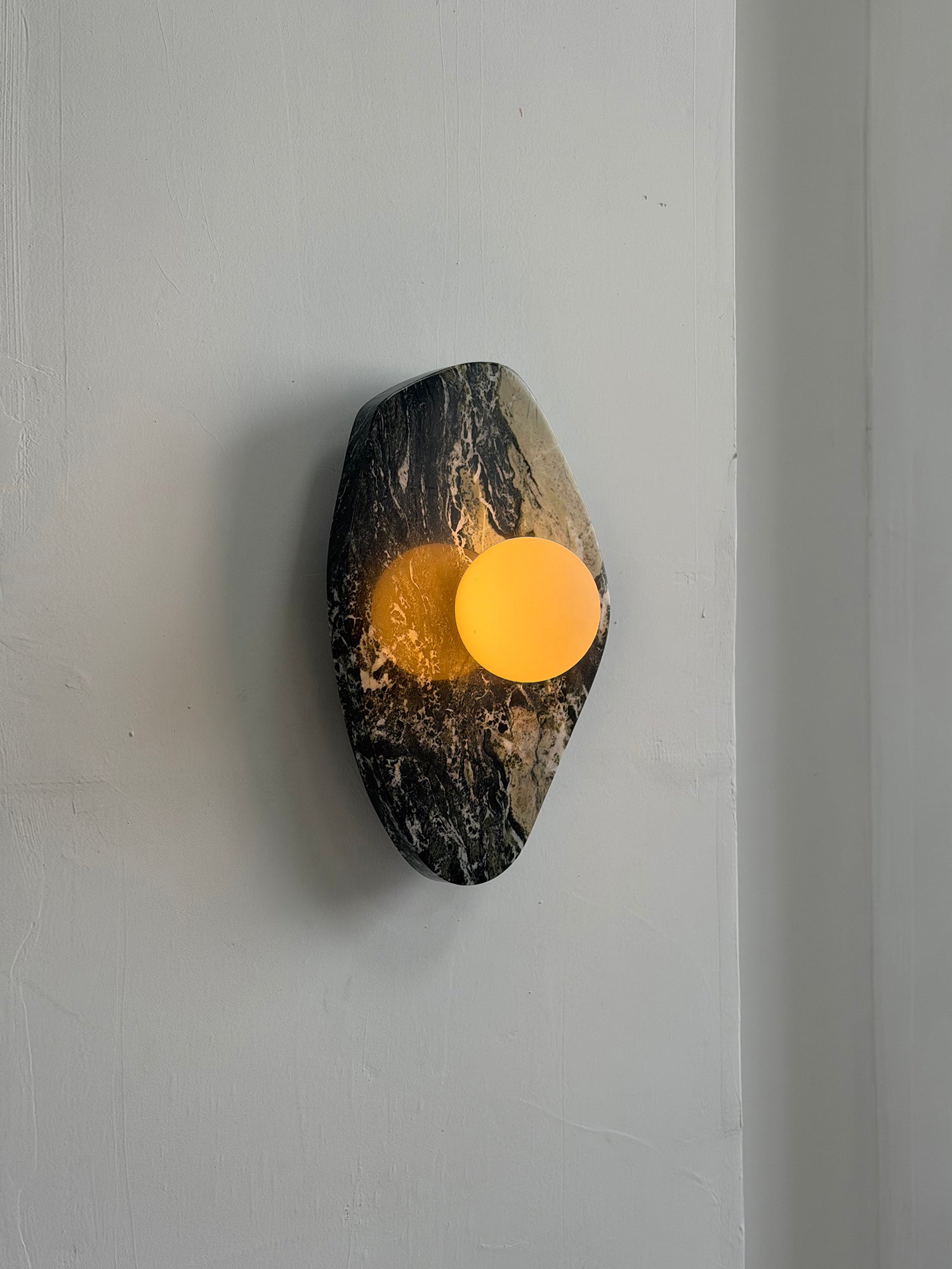 Textured Marble Wall Lamp