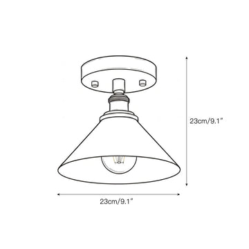 Thetford Ceiling Lamp – detail 3 — Dimension drawings 1