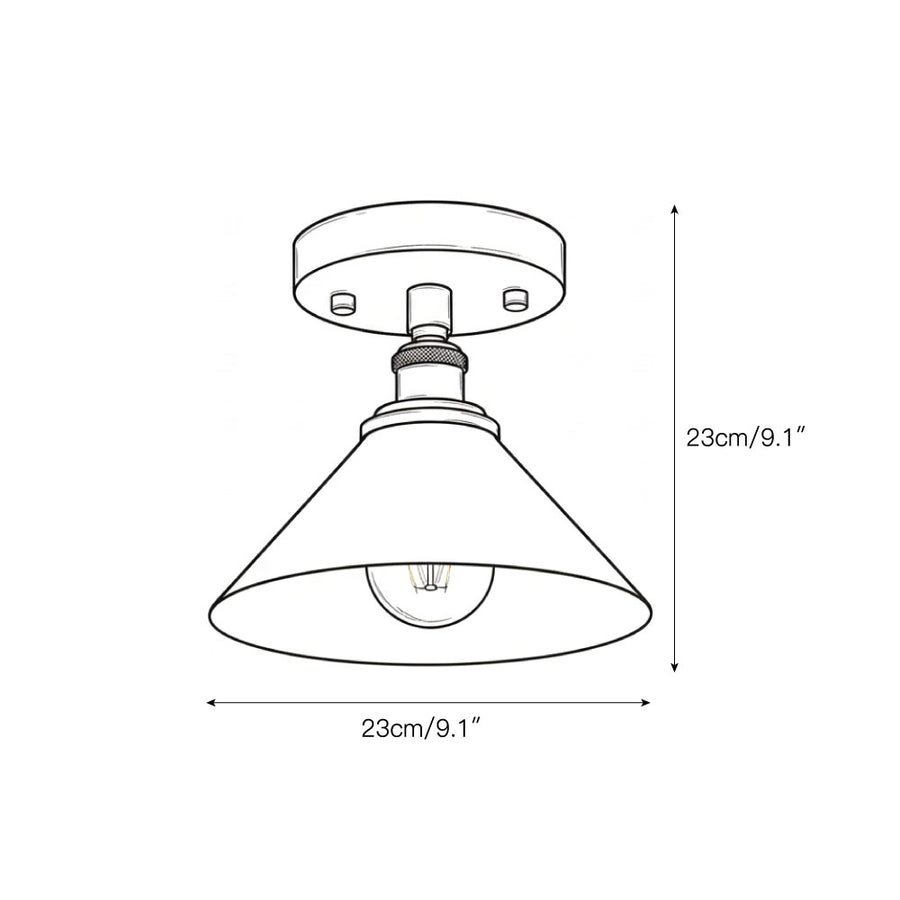 Thetford Ceiling Lamp – detail 3 — Dimension drawings 1