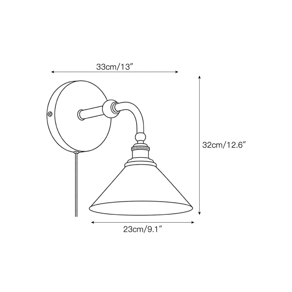 Thetford Plug-in Wall Sconce
