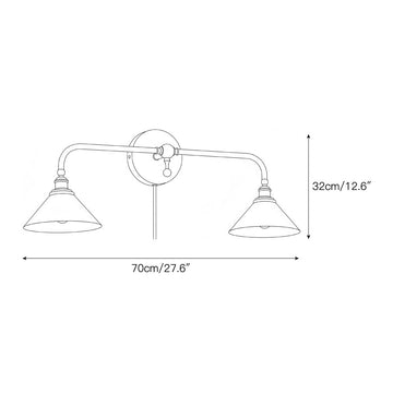 Thetford Plug-in Wall Sconce – detail 4 — Dimension drawings 2