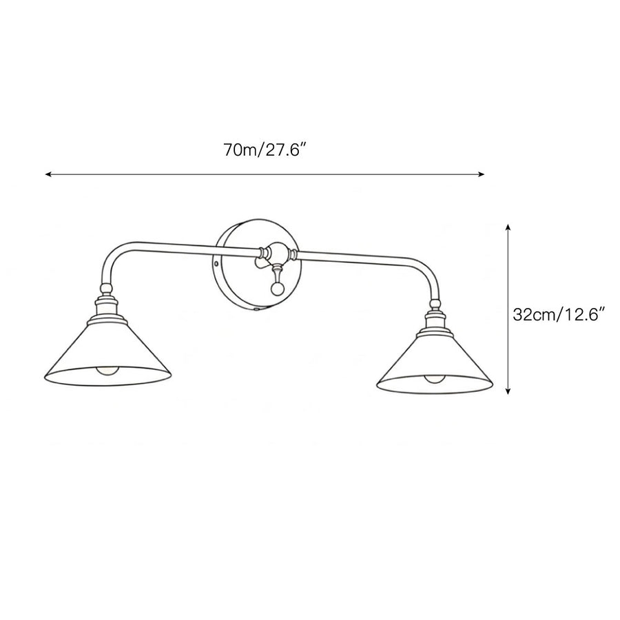 Thetford Wall Sconce – detail 4 — Dimension drawings 2