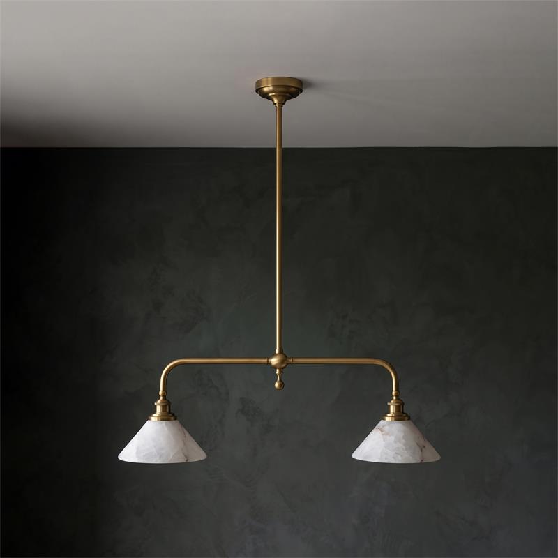 Thetford Alabaster Pendant Light