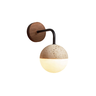 Tia Travertine Wall Lamp