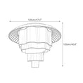 Cargar la imagen en la vista de la galería, Tiered Wave-edge Fabric Chandelier
