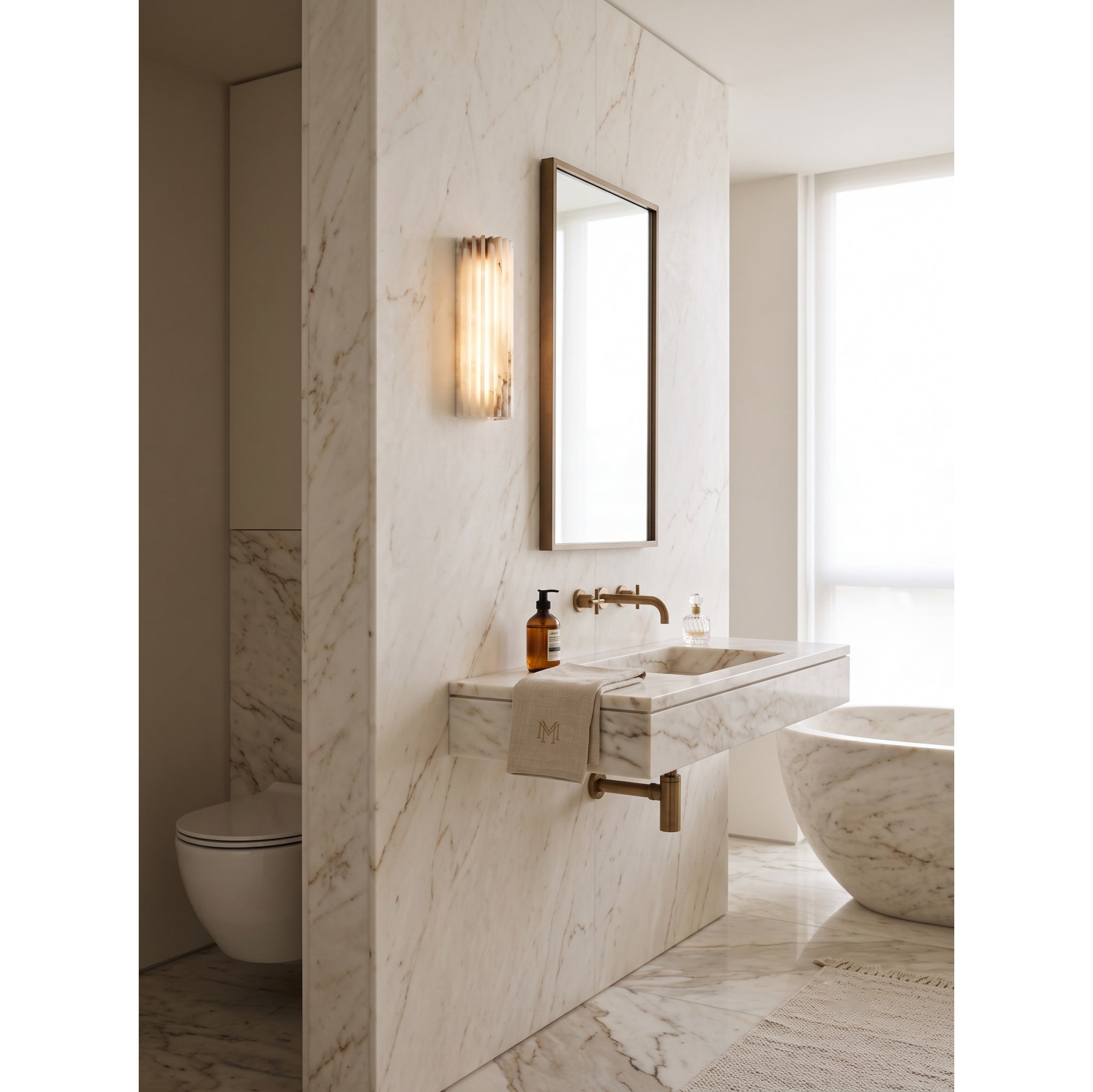 Timeless Alabaster Wall Lamp Collection Hub