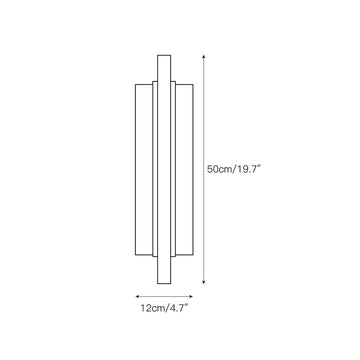 Timide Alabaster Wall Lamp – detail 3 — Dimension drawings 1