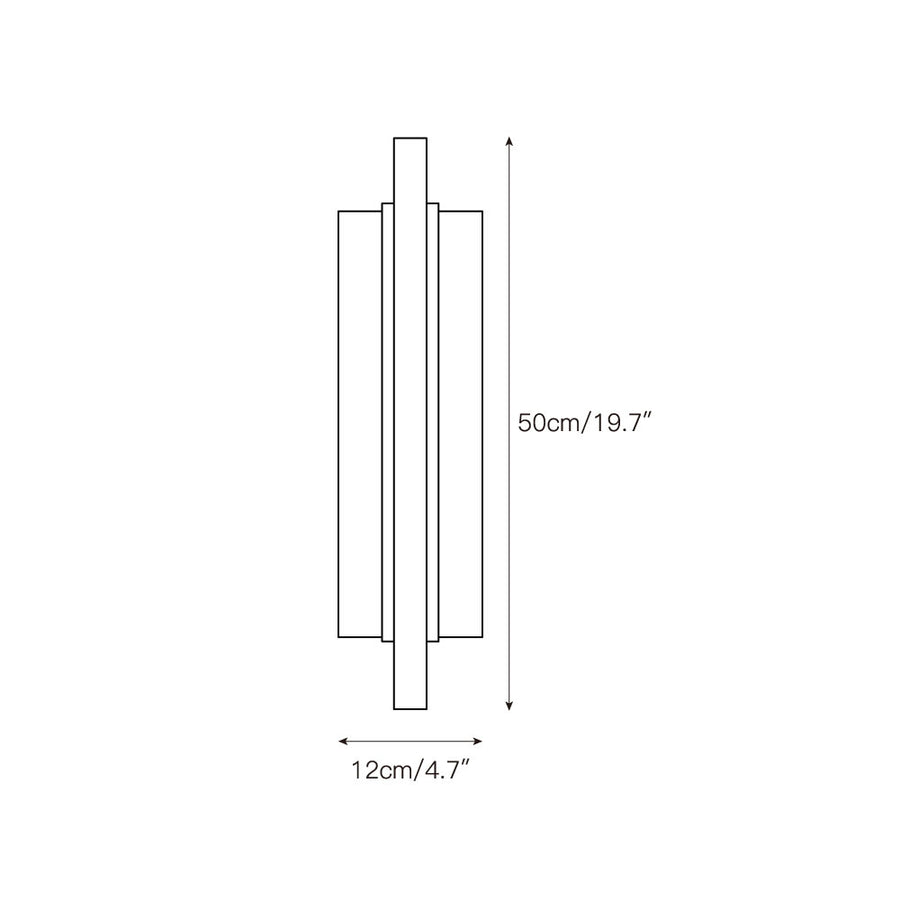 Timide Alabaster Wall Lamp – detail 3 — Dimension drawings 1