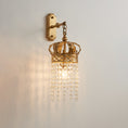 Load image into Gallery viewer, Timon Brass Crown Wall Lamp
