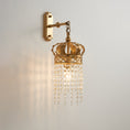 Load image into Gallery viewer, Timon Brass Crown Wall Lamp
