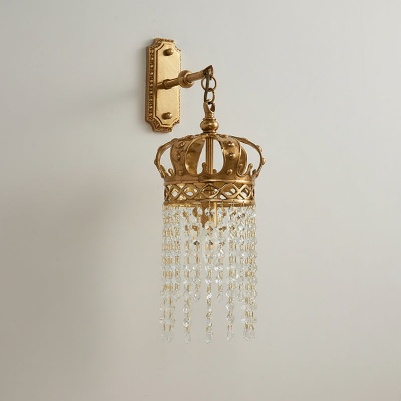 Timon Brass Crown Wall Lamp