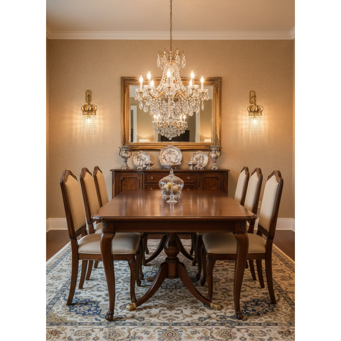 Timon Brass Crown Wall Lamp