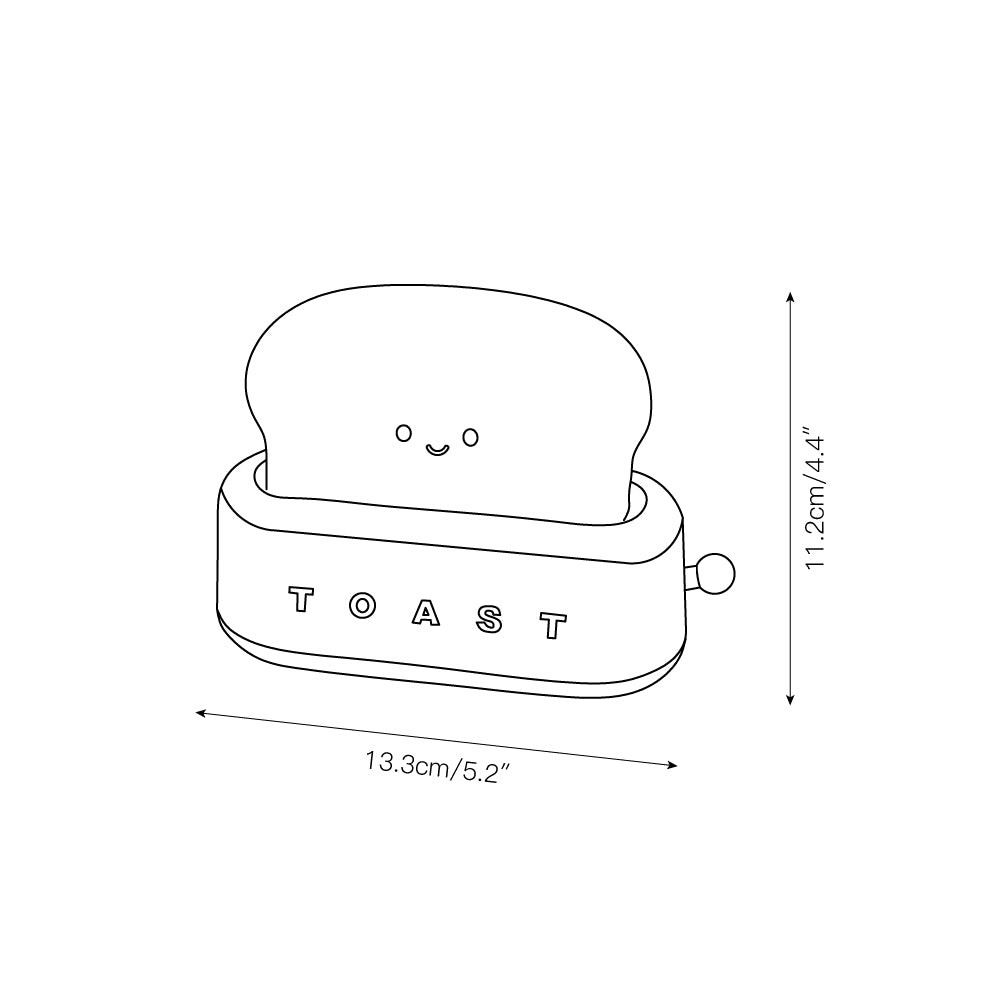 Toaster-Tischlampe (eingebauter Akku)