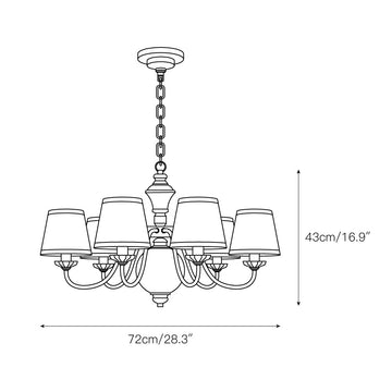 Tofty Chandelier – detail 4 — Dimension drawings 2