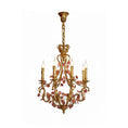 Load image into Gallery viewer, Tole Foliate Decorated Chandelier
